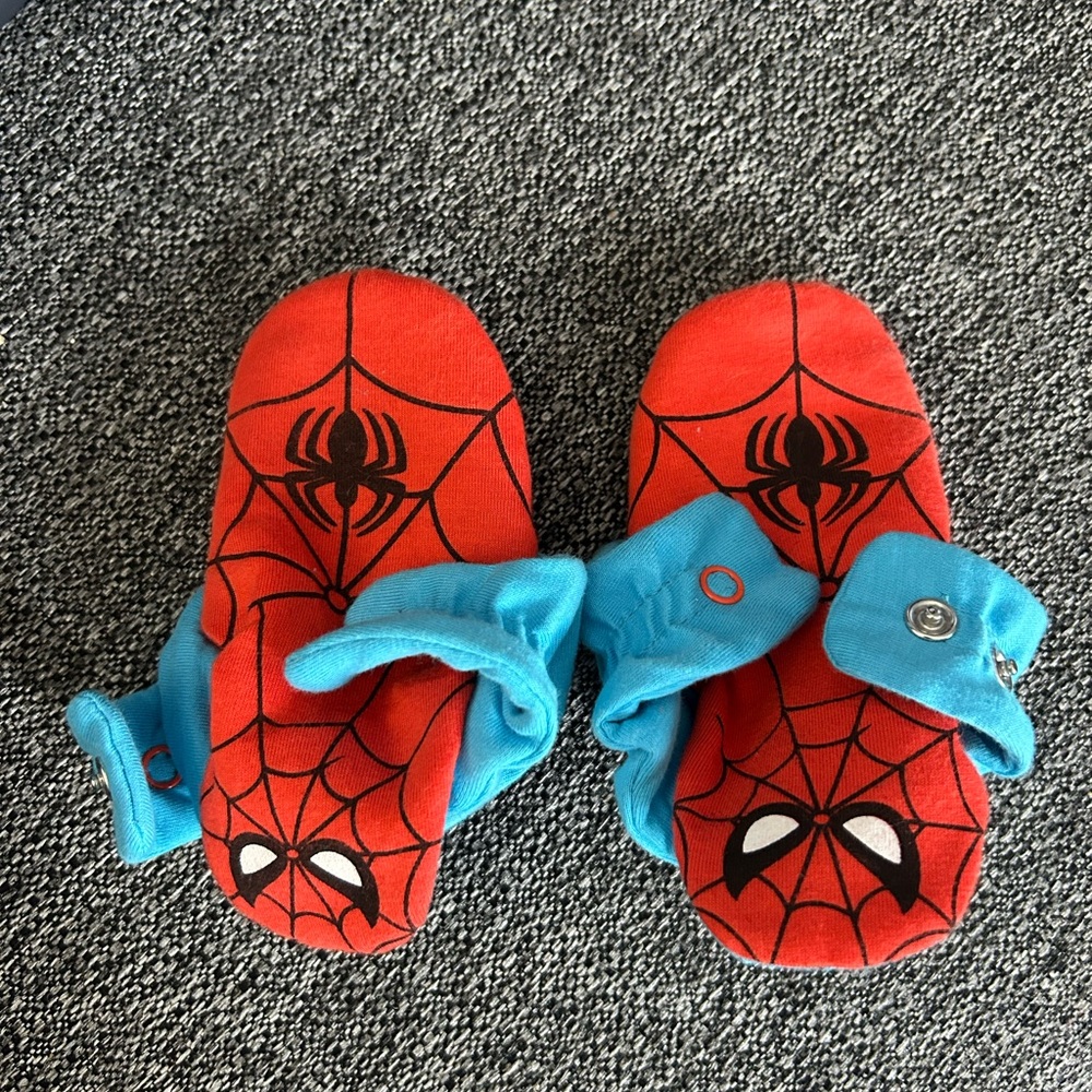Red and Blue Spider-Man Slippers